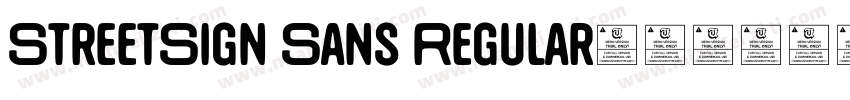 StreetSign Sans Regular字体转换